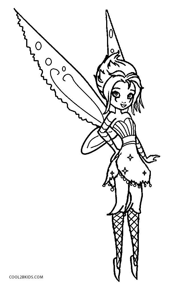 Printable emo coloring pages for kids coolbkids tinkerbell coloring pages fairy coloring pages fairy coloring