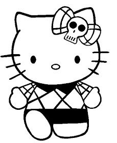 Share i think my favorite coloring page here is the one of hello kitty as an emo or â hello kitty colouring pages hello kitty printables kitty coloring