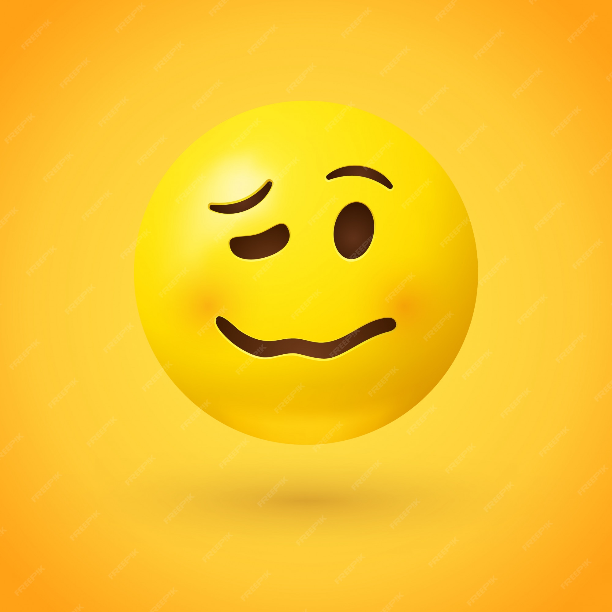 Woozy face emoji sendo cansado emocional ou bãªbado vetor premium