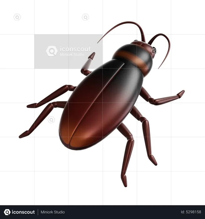 Cockroach d icon download in png obj or blend format