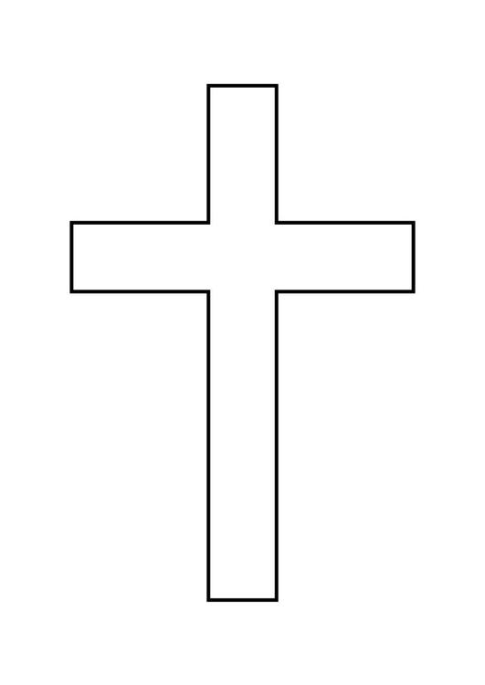 Coloring page cross