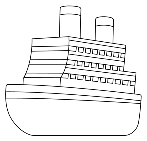 Ship emoji coloring page free printable coloring pages