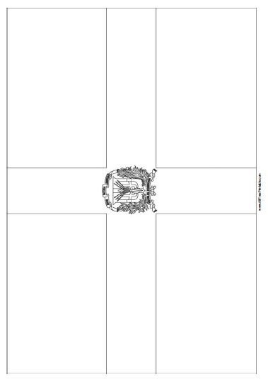 Dominican republic flag coloring page