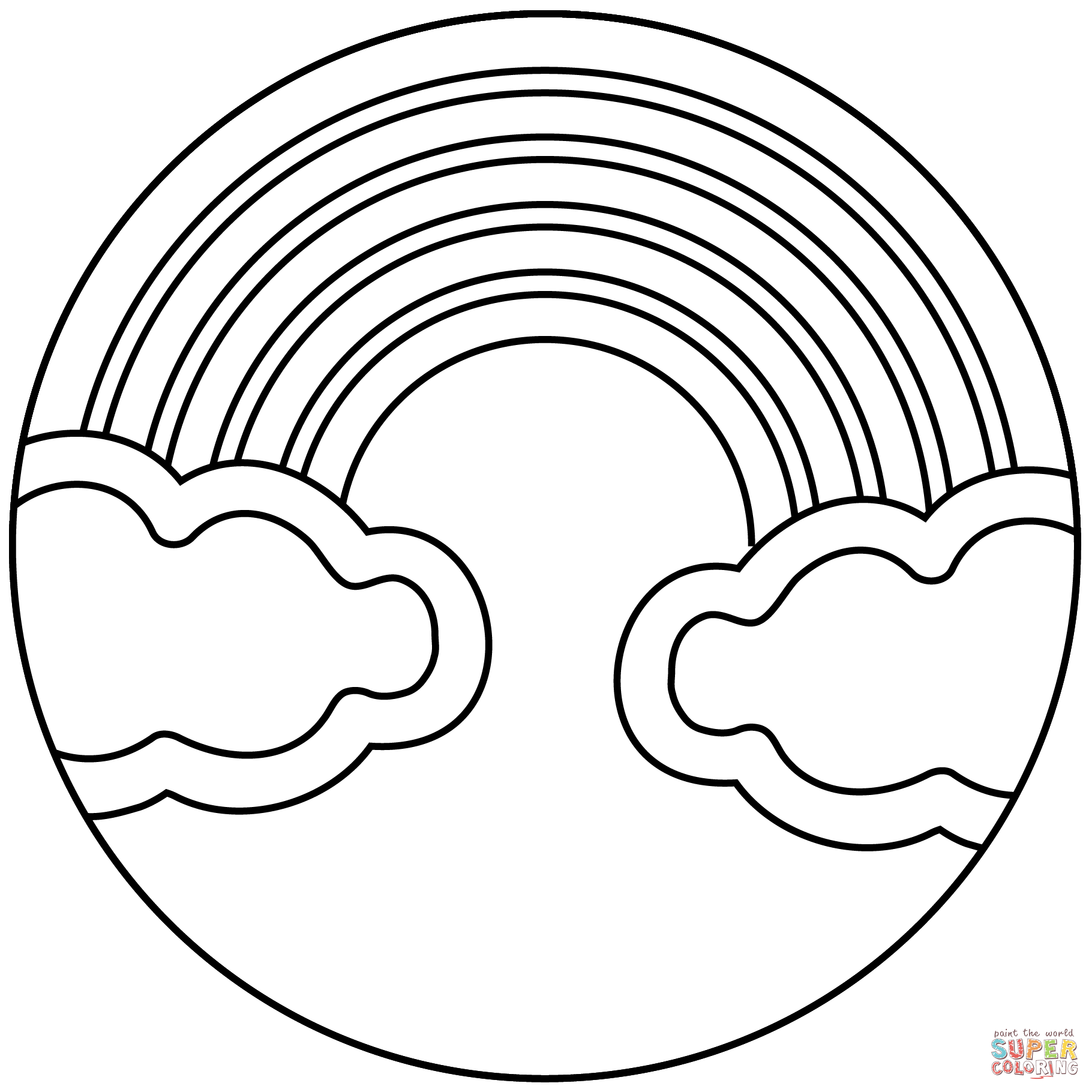 Rainbow emoji coloring page free printable coloring pages