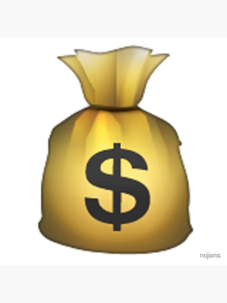 Money bags emoji greeting card for sale by nojams