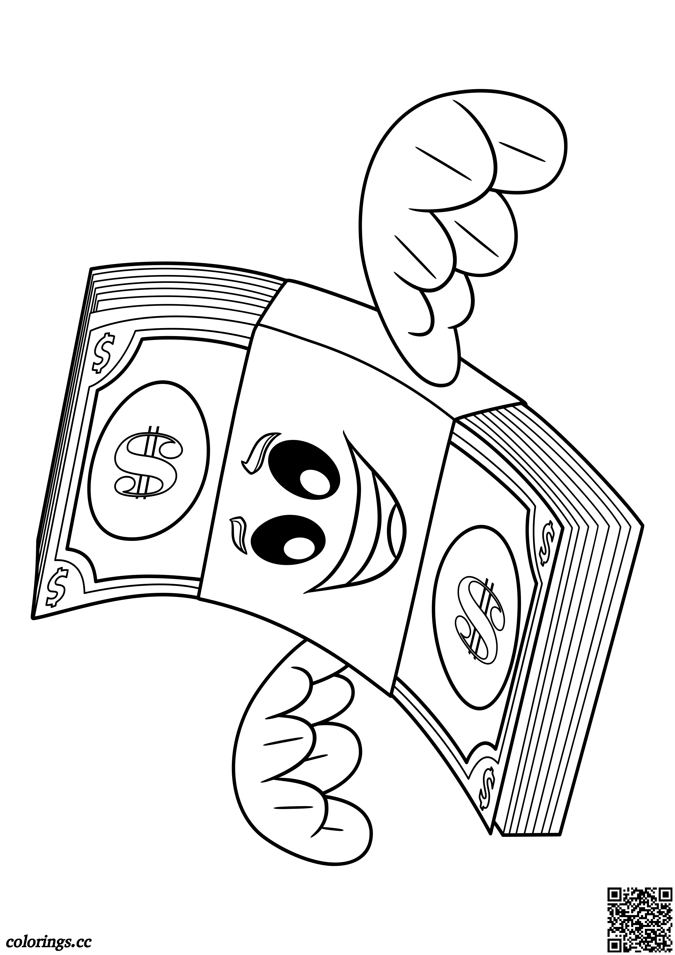 Flying money coloring pages emoji movie coloring pages