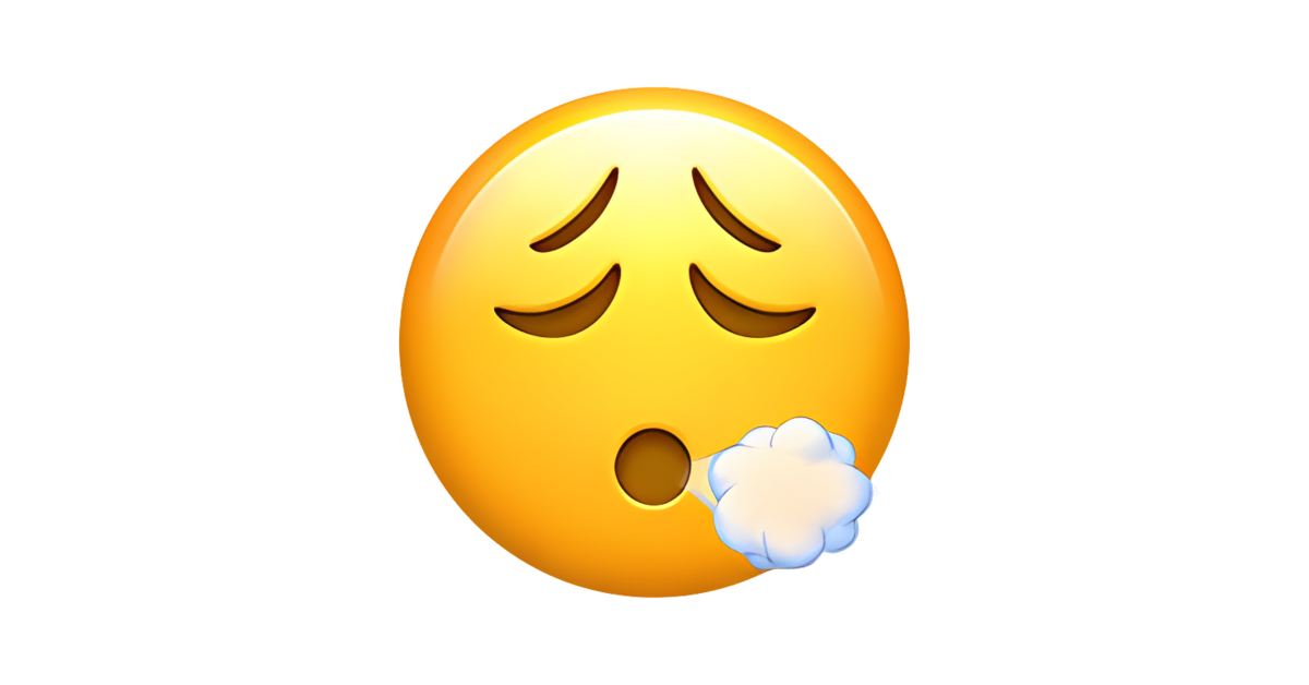 Ðð cara exhalando emoji â significado copiar y pegar combinaciãnes