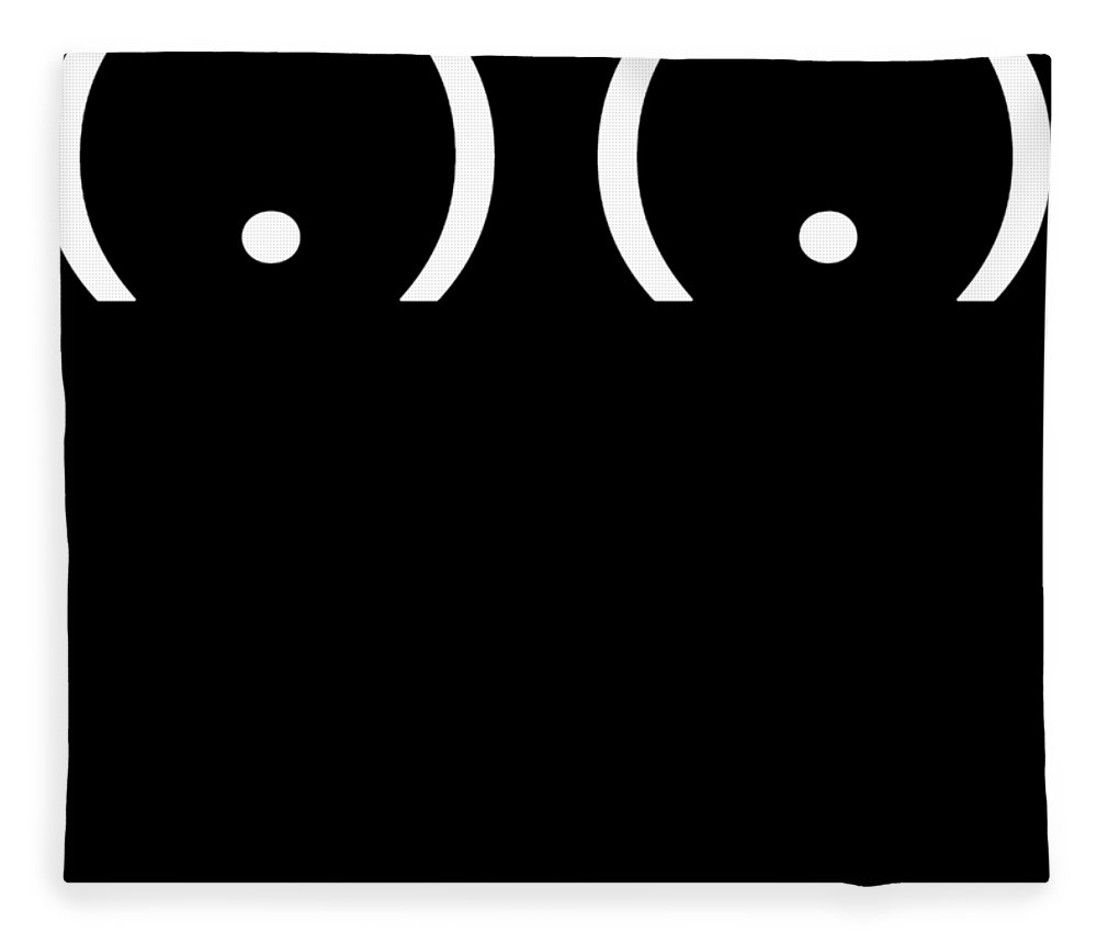 Boob funny boobies tits geek raunchy emoticon emoji club offensivetee big boob fleece blanket by austin mahon