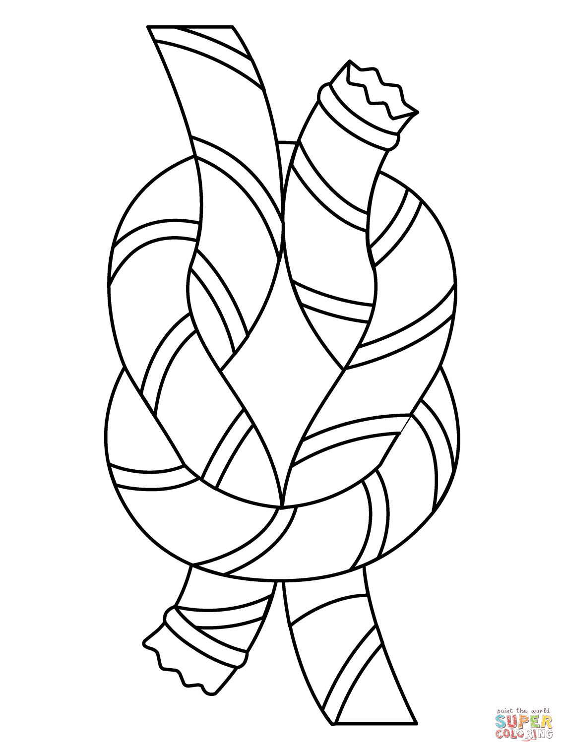 Knot emoji coloring page free printable coloring pages