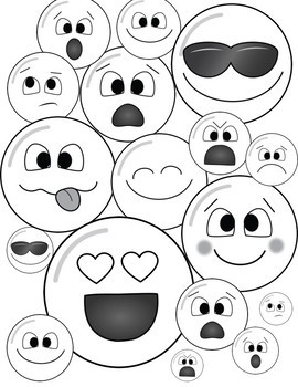 Coloring pages emoji by positive counseling tpt