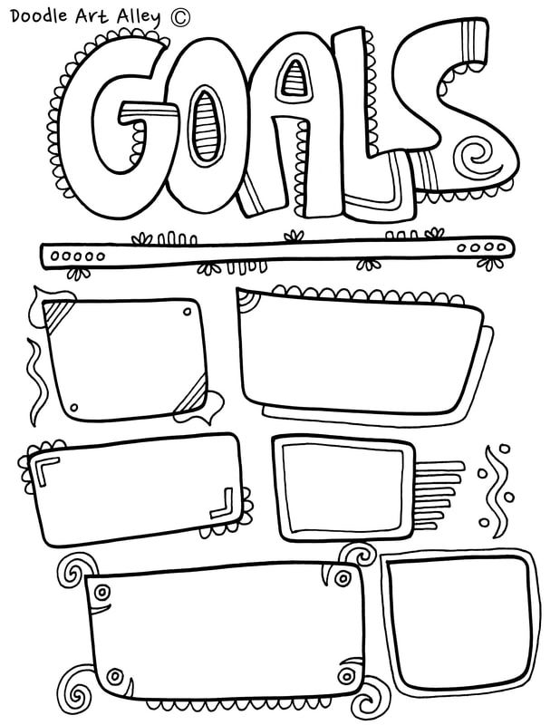 Goal setting coloring pages and printables great for home and school enjoy goal setting activities school goals kids goals