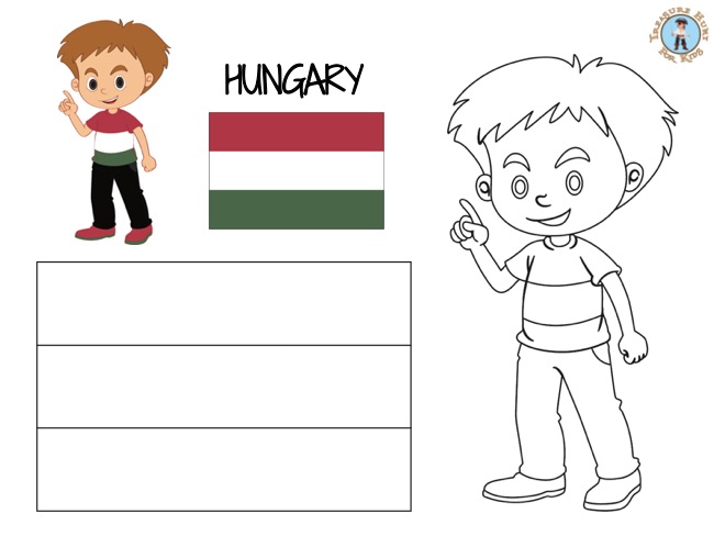 Hungary coloring page