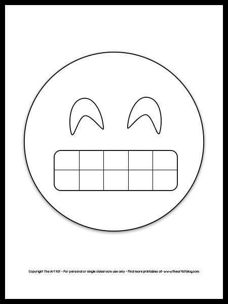 Emoji coloring page