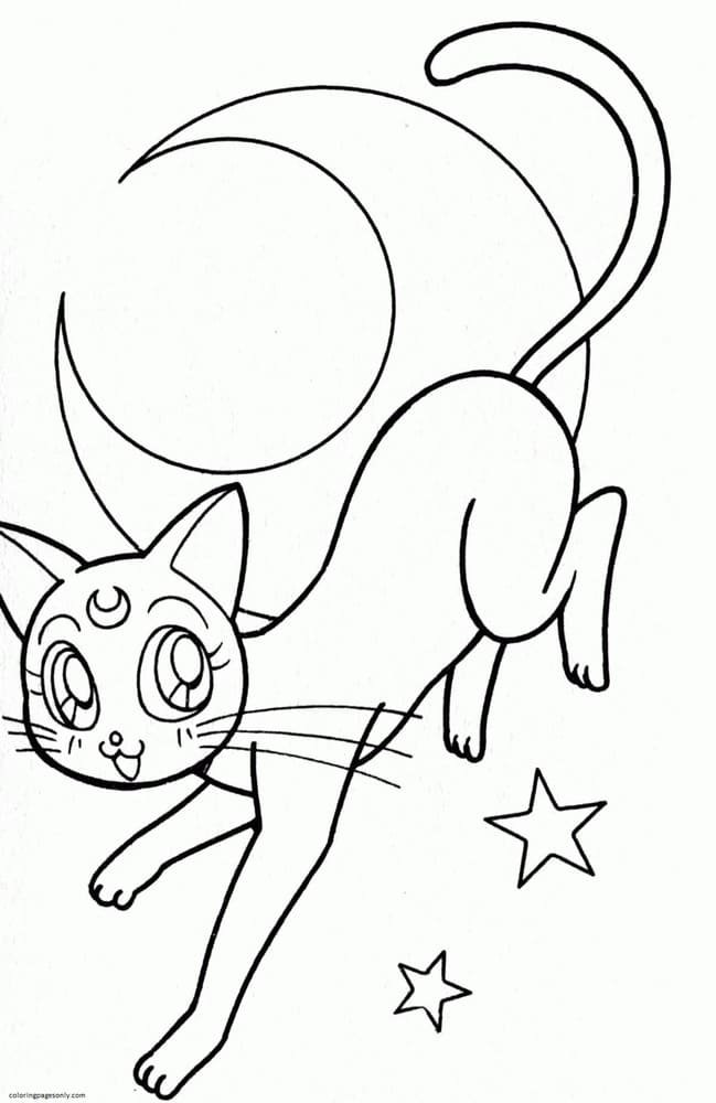 Sailor moon coloring pages printable for free download