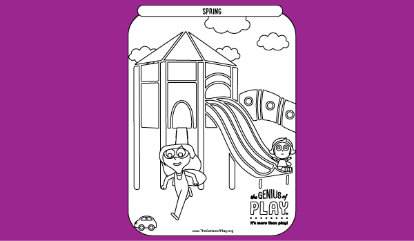 Coloring activity sheets the genius of play