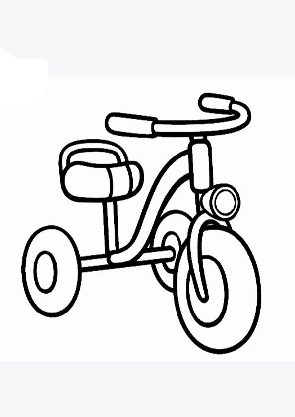 Coloring pages free printable tricycle coloring pages for kids