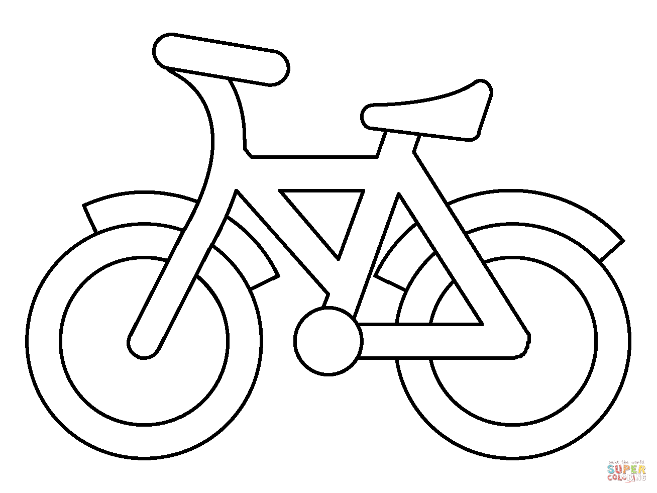 Bicycle emoji coloring page free printable coloring pages