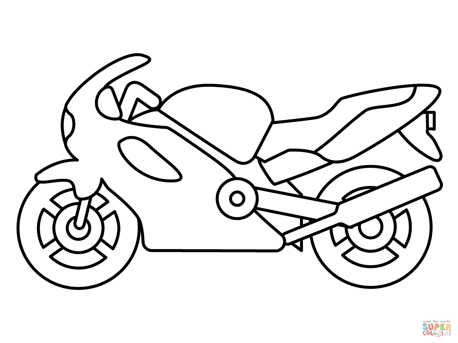 Motorcycle emoji coloring page free printable coloring pages
