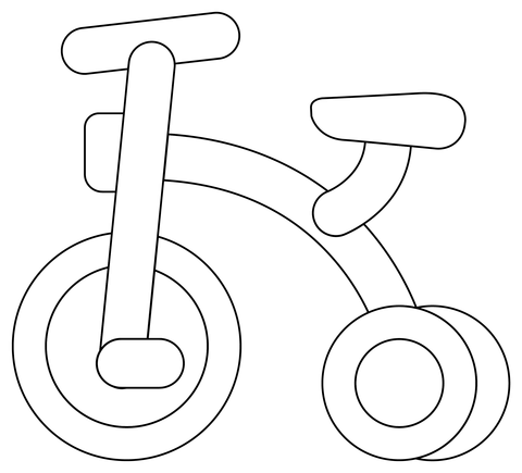 Tricycle coloring page free printable coloring pages