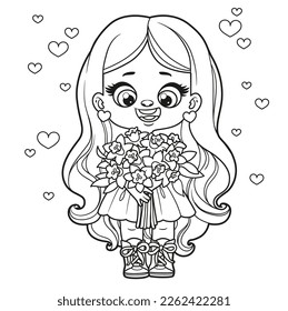 Doll coloring page royalty