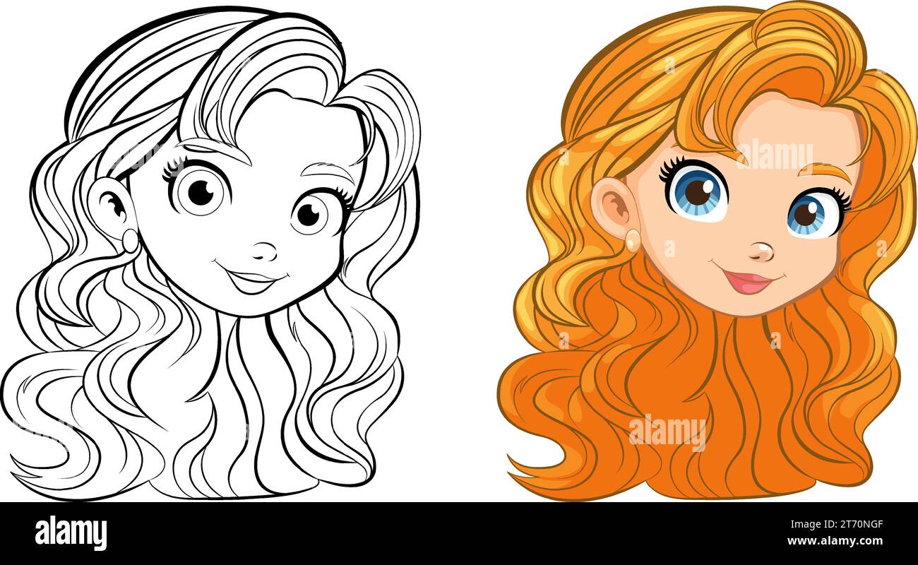 Beautiful womans face stock vector images