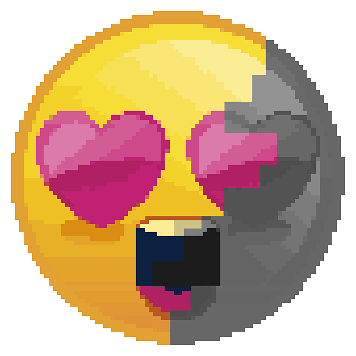 Emoji pixel art coloring book