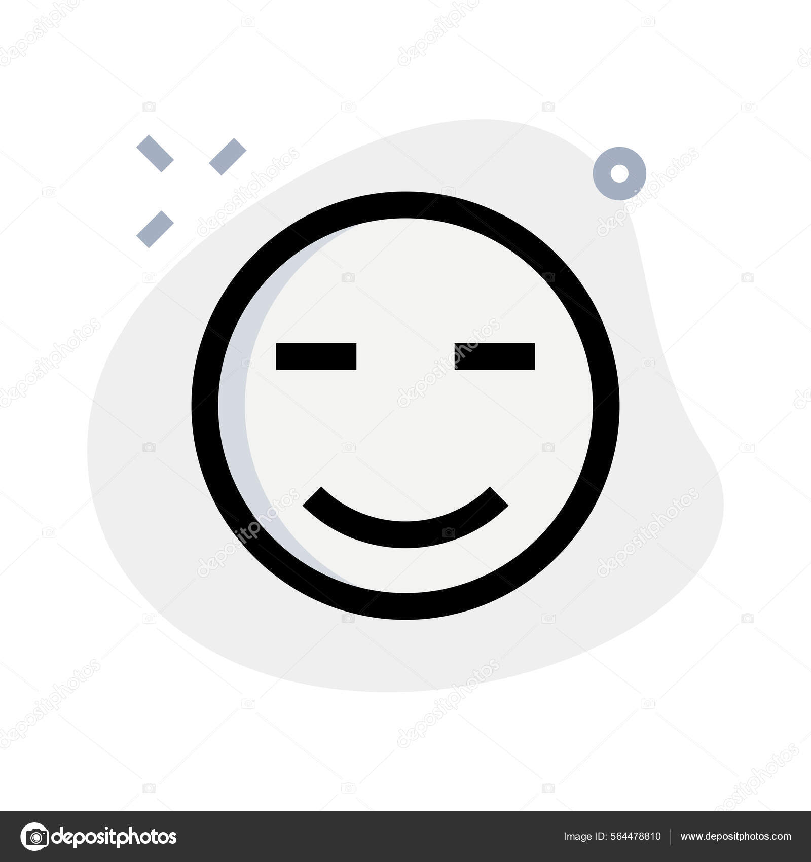 Tãmido emoji representaciãn pictãrica con los ojos cerrados vector de stock por getnet