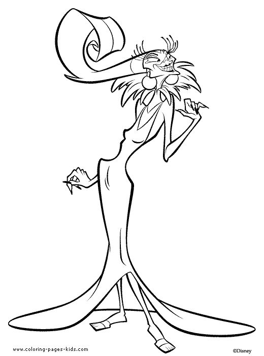 The emperors new groove coloring pages