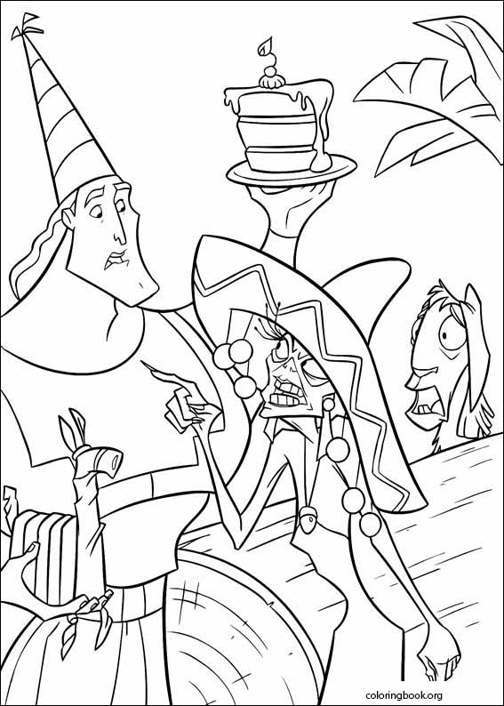 The emperors new groove coloring page