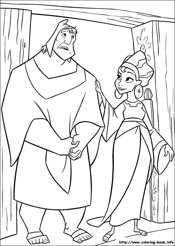 The emperors new groove coloring picture