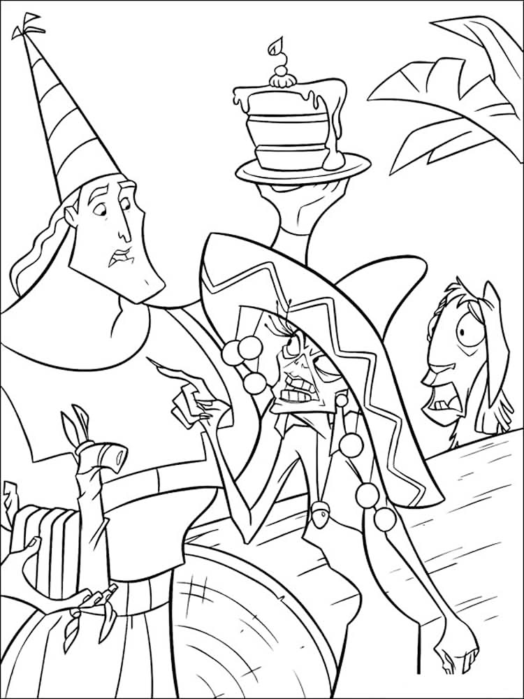 Emperors new groove coloring pages