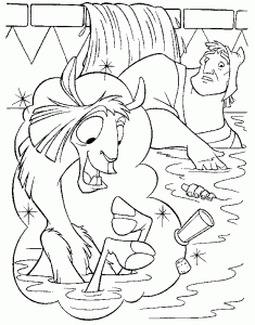 Kuzco coloring pages to download