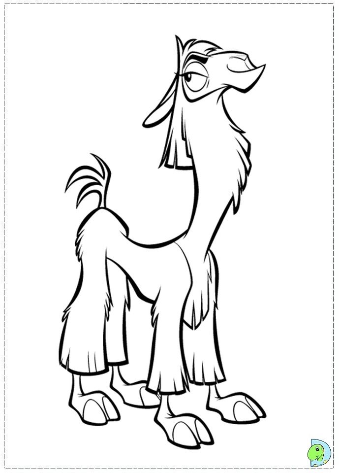 Kuzco the emperors new groove coloring page