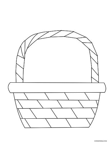 Easter basket coloring pages free printable in easter activities for kids easter kids easter printables free