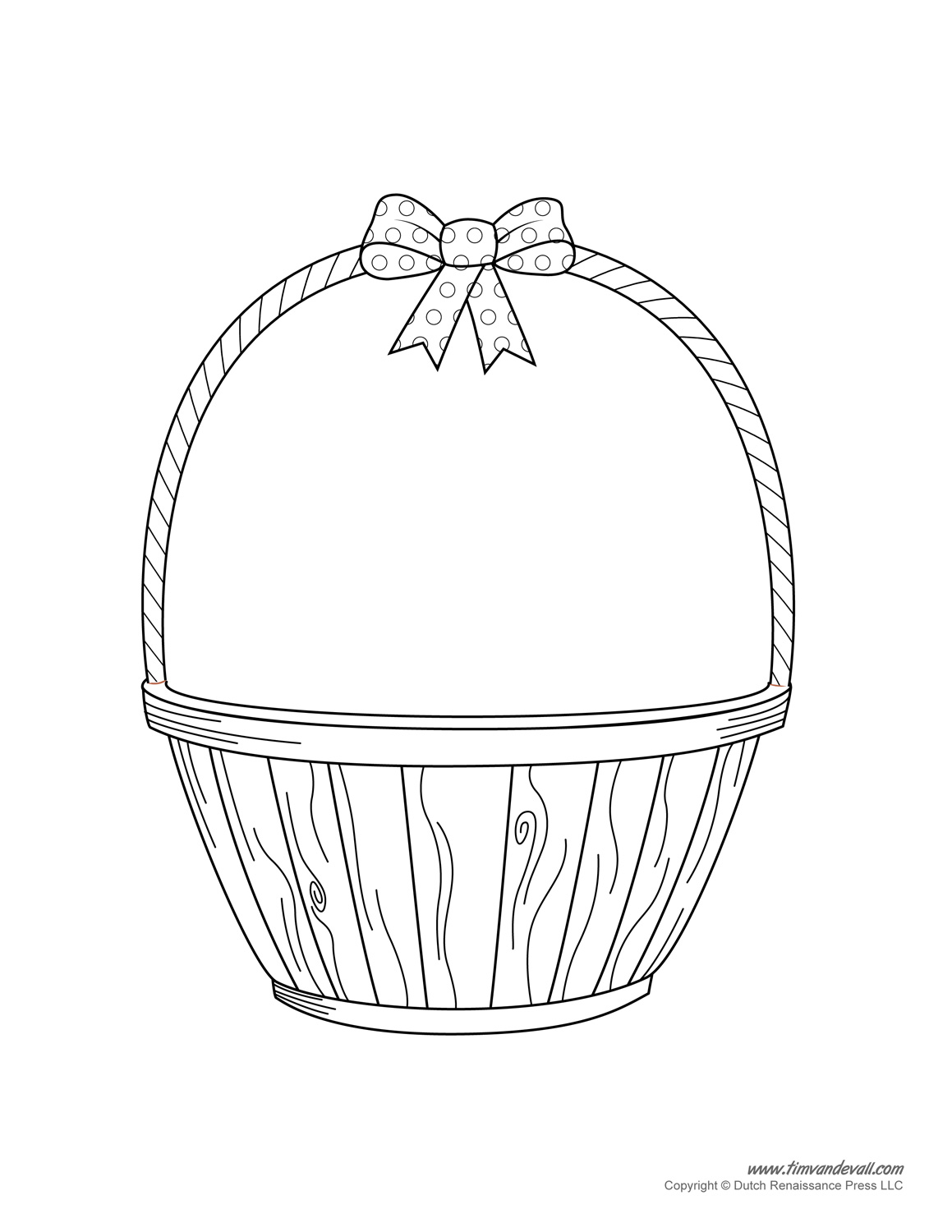 Easter basket template easter basket clipart easter craft â tims printables
