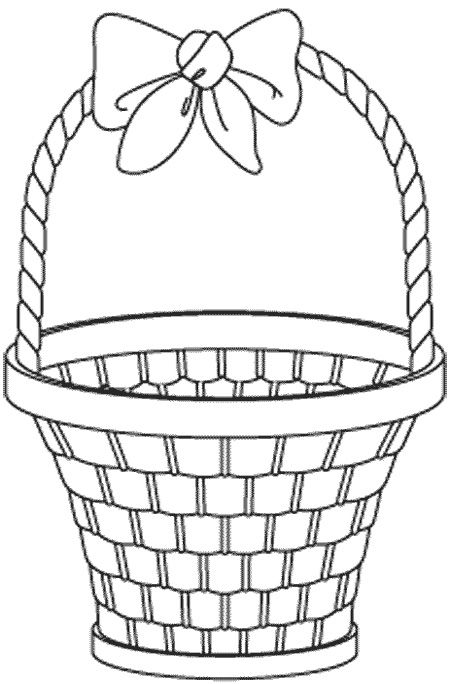 Beautiful fruit basket coloring pages easter basket template easter basket printable empty easter baskets