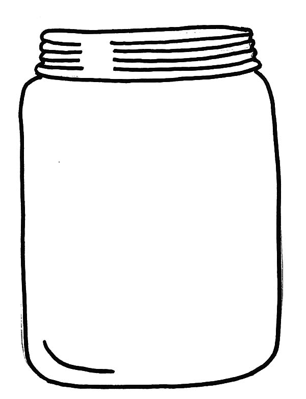 Glass jar with cover coloring pages bulk color