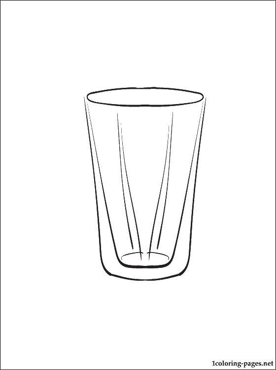 Online coloring pages coloring page empty glass dishes download print coloring page