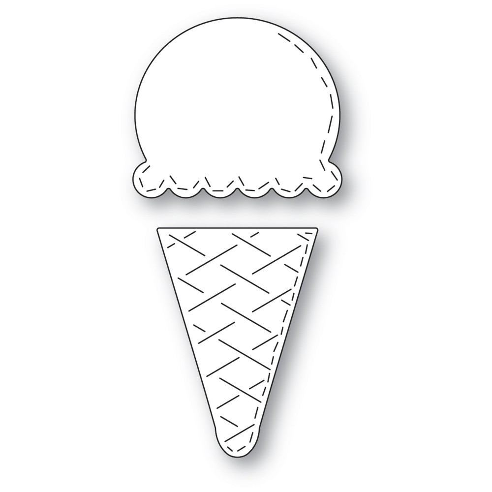 Poppystamps grand whittle ice cream cone