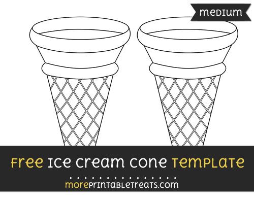 Free ice cream cone template