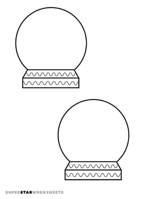 Snow globe templates