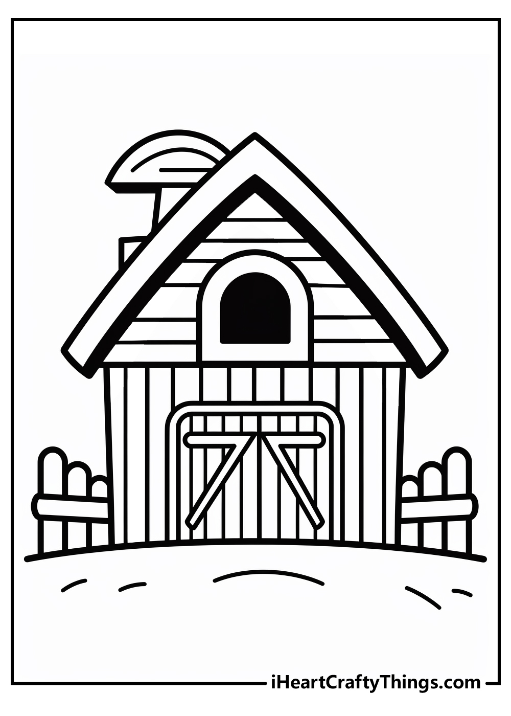 Barn coloring pages free printables