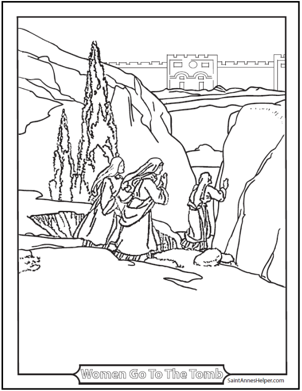 Printable easter coloring pages âïâï catholic easter and resurrection