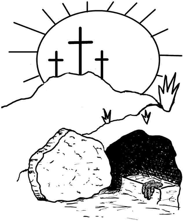 Resurrection coloring pages