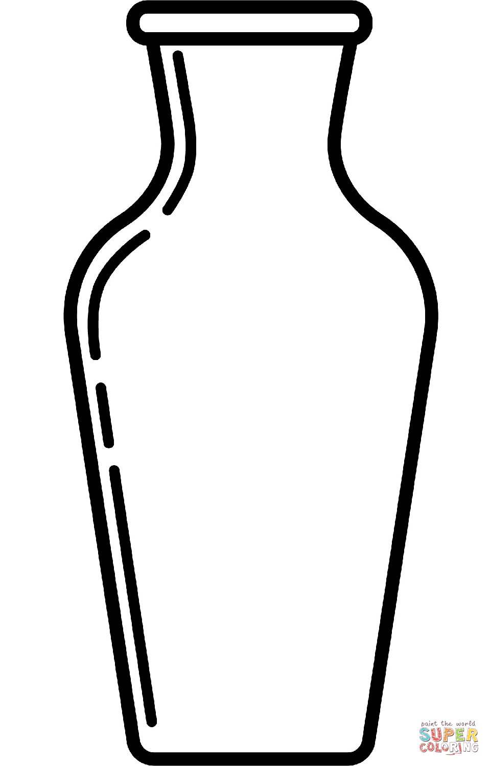 Vase coloring page free printable coloring pages