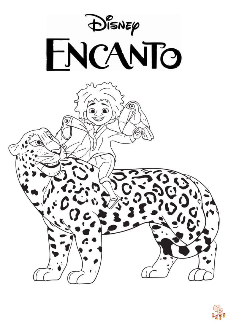 Encanto coloring pages free printable sheets for kids