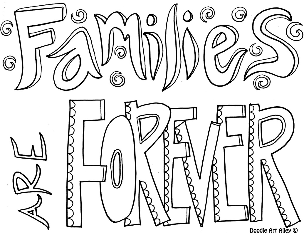 Family coloring pages