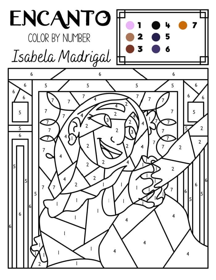 Explore the enchanting world of encanto with these free coloring pages