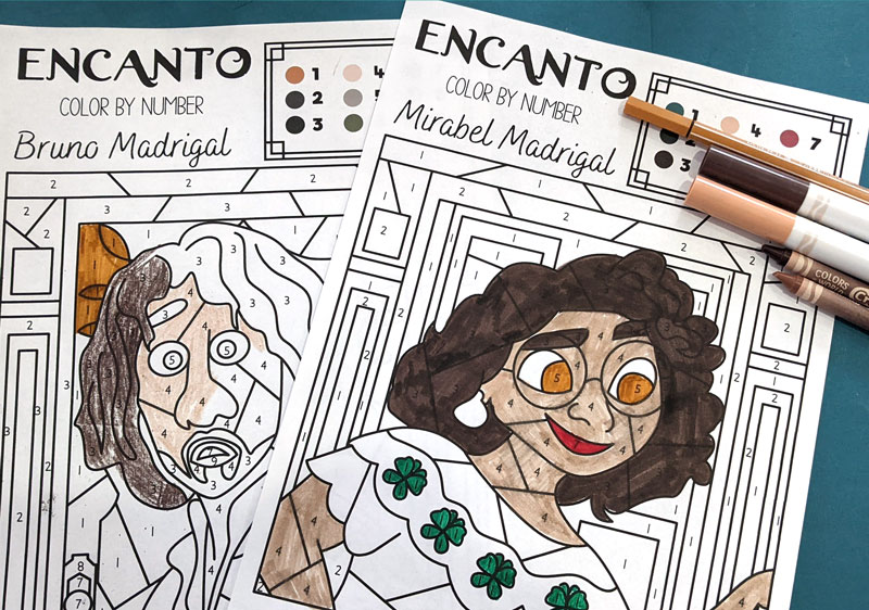 Free encanto coloring sheets