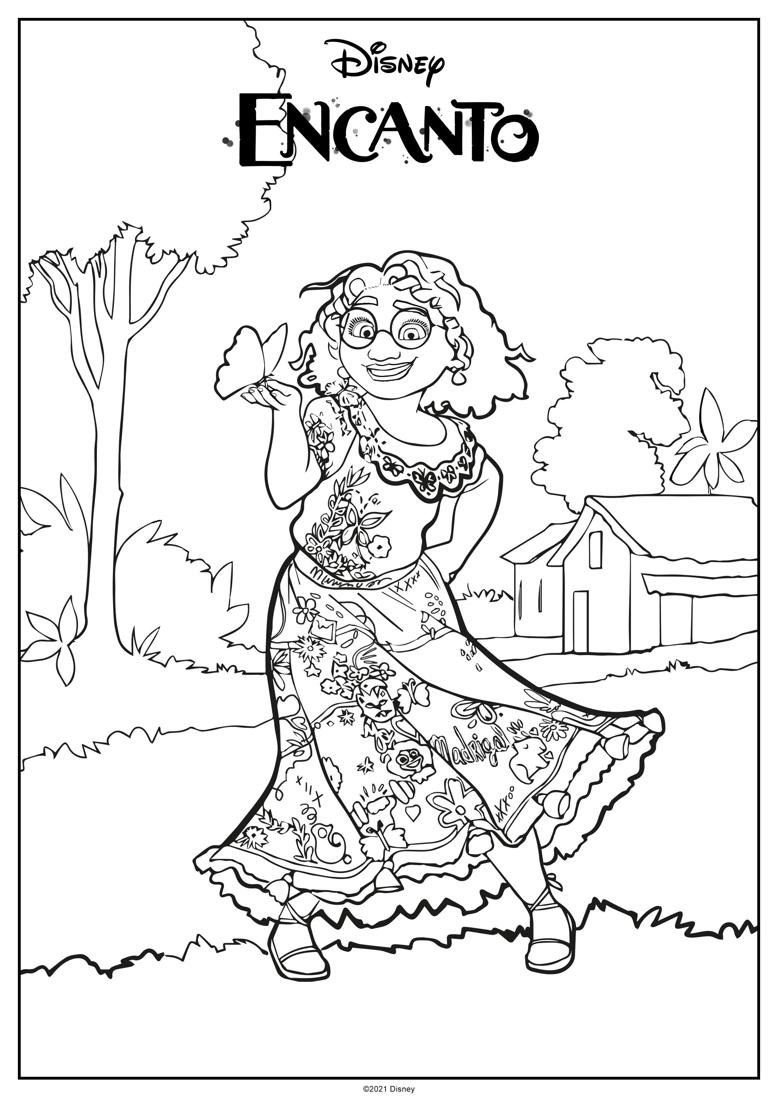 Free printable disney encanto coloring pages butterfly coloring page coloring pages disney coloring pages